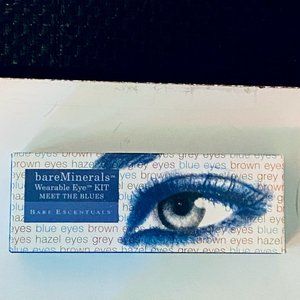 bareMinerals Wearable Eye Kit "Meet the Blues" 3 pc eyeshadow set. RARE. NIB